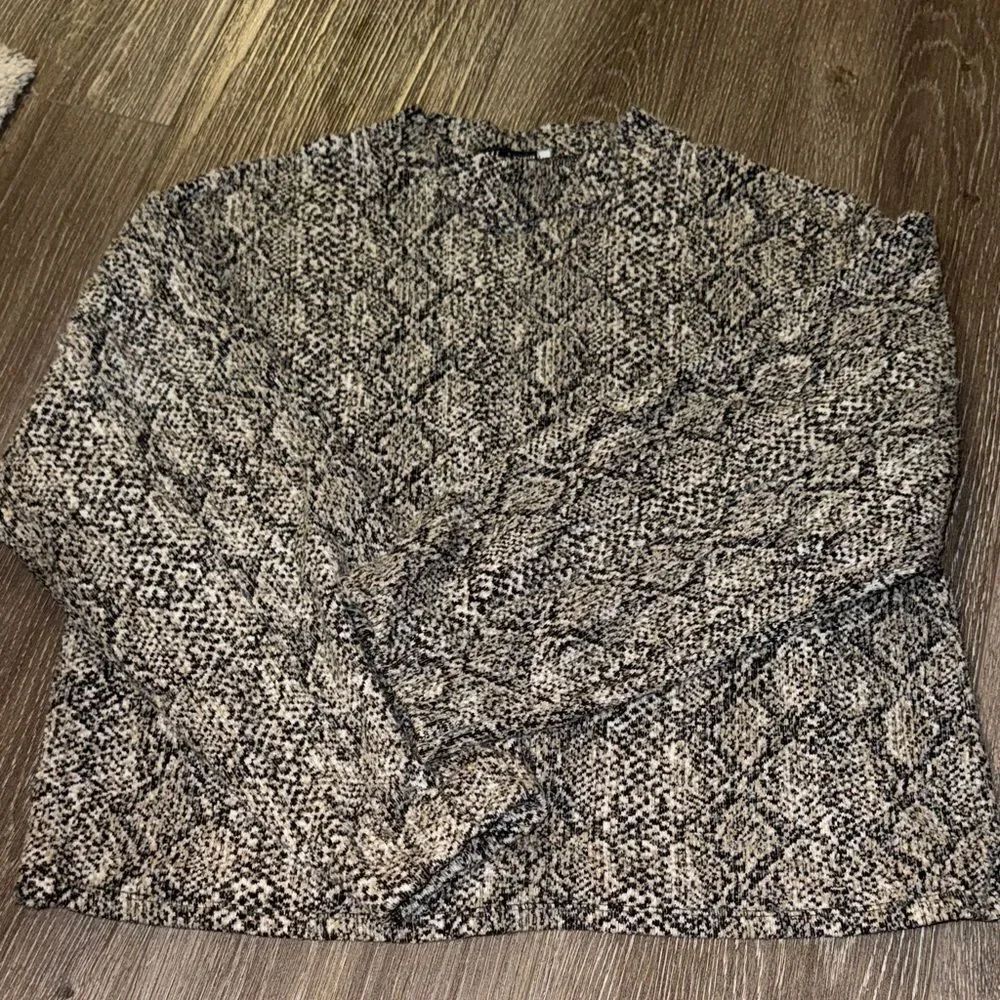 ZARA Snakeskin Pattern Sweater